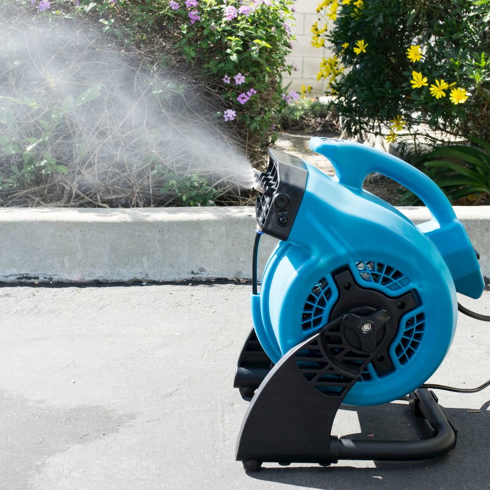 Portable 3 Speed Outdoor Cooling Misting Fan and High Velocity Air Circulator. Picture 20