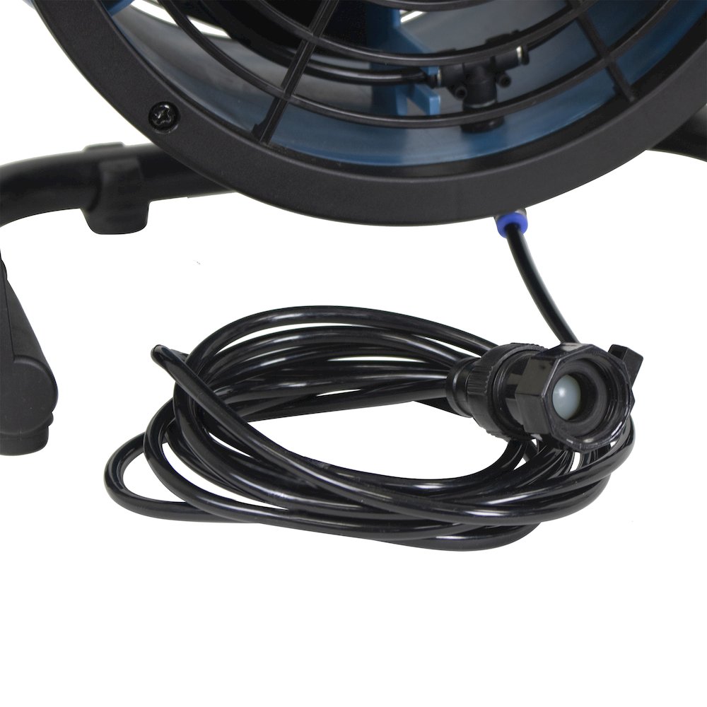 Battery Operated Variable Speed 11" Outdoor Misting Fan and Air Circulator. Picture 8
