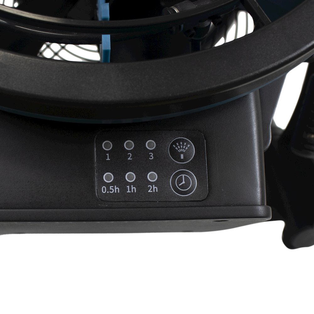 Battery Operated Cordless Variable Speed 11" Outdoor Cooling Misting Fan. Picture 8