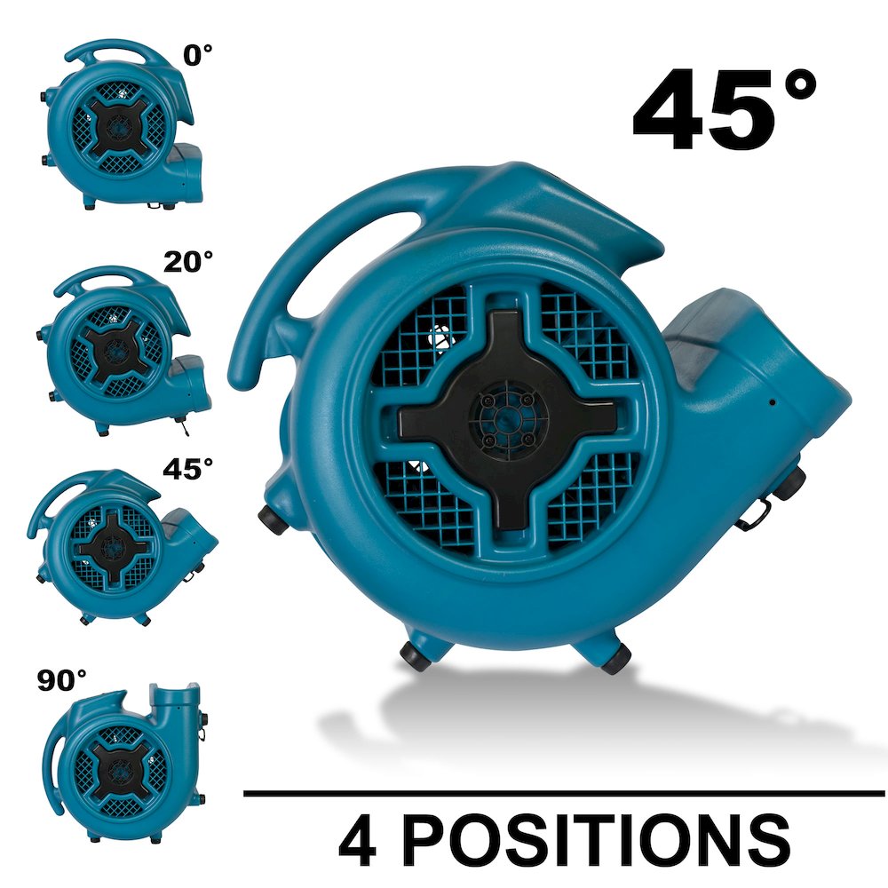 1 HP 3600 CFM 3 Speed Air Mover, Carpet Dryer, Floor Fan, Blower. Picture 7
