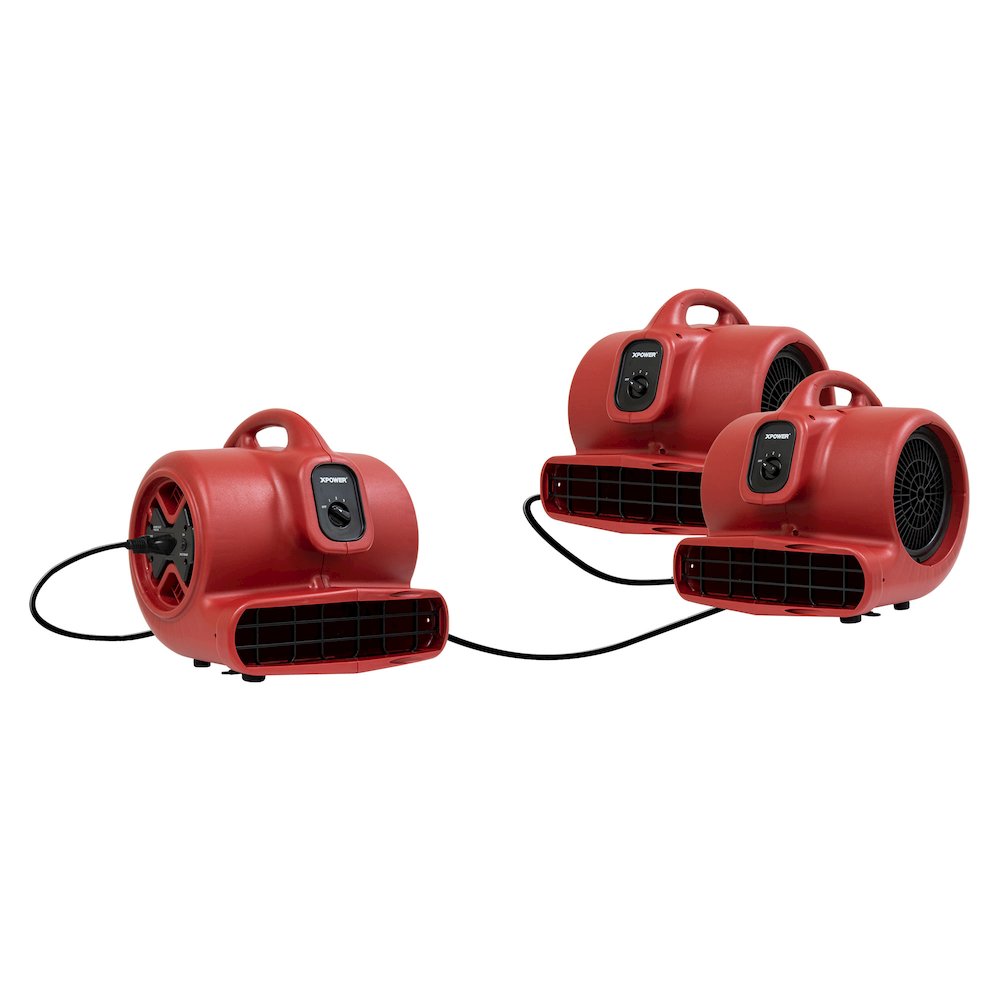 1/3 HP 2400 CFM 3 Speed, Carpet Dryer, Blower with Built-in GFCI Power Outlets. Picture 5