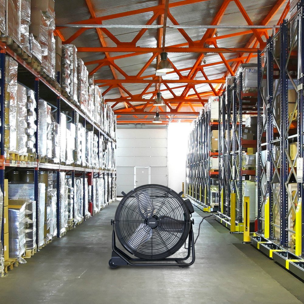 1/2 HP 5800 CFM 1.8 Amps Variable Speed Enclosed Brushless DC Motor 24” Drum Fan. Picture 4
