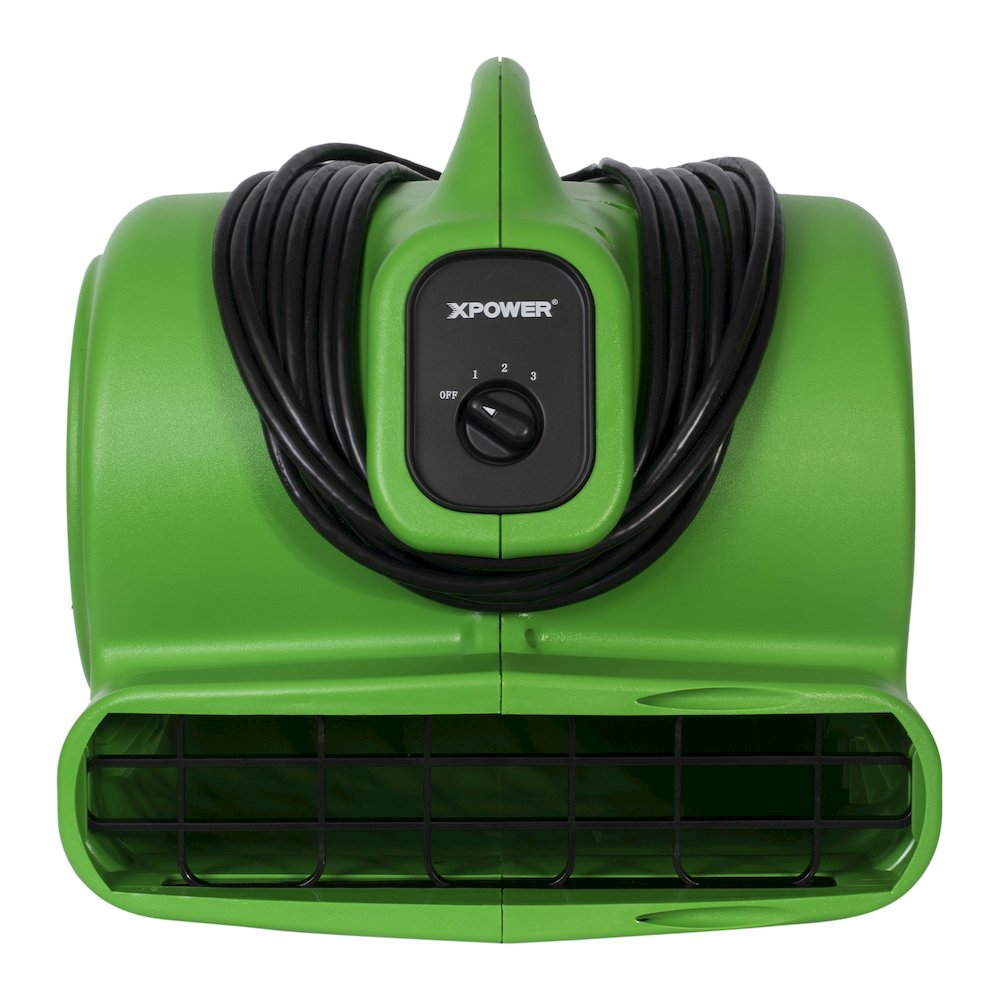 1/3 HP 2400 CFM 3 Speed, Carpet Dryer, Blower - Green. Picture 10