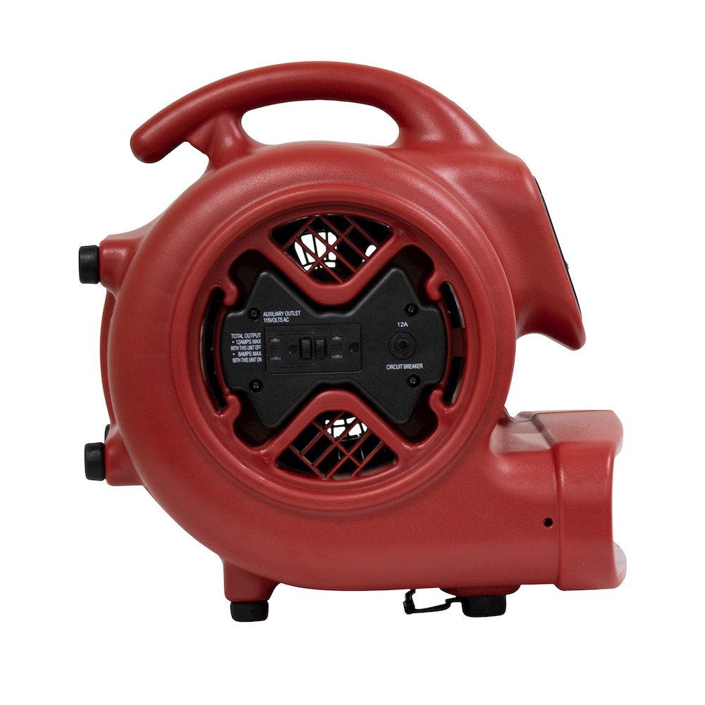 1/3 HP 2400 CFM 3 Speed, Carpet Dryer, Blower with Built-in GFCI Power Outlets. Picture 7