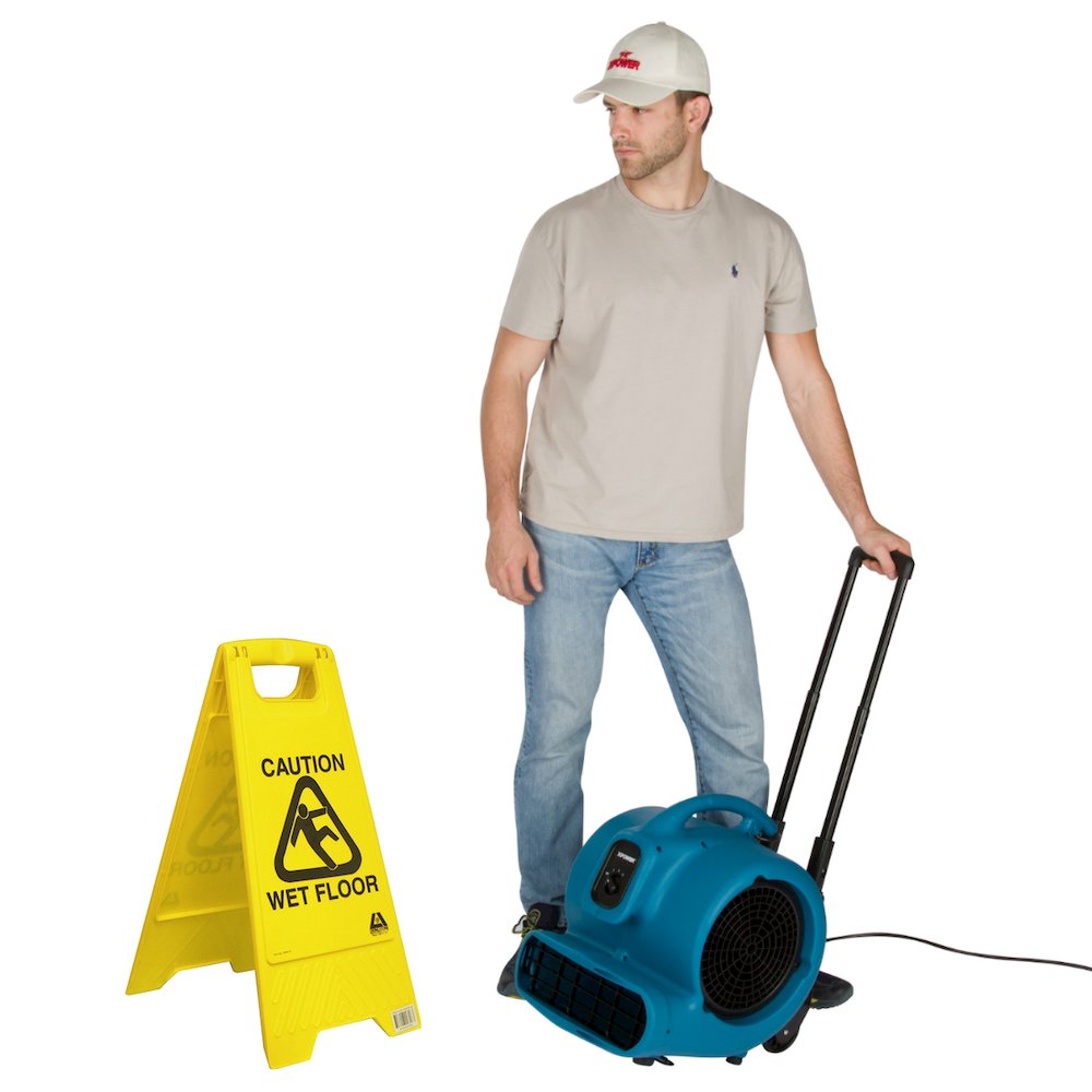 1 HP, Carpet Dryer, Floor Fan, Blower with Telescopic Handle and Wheels. Picture 10