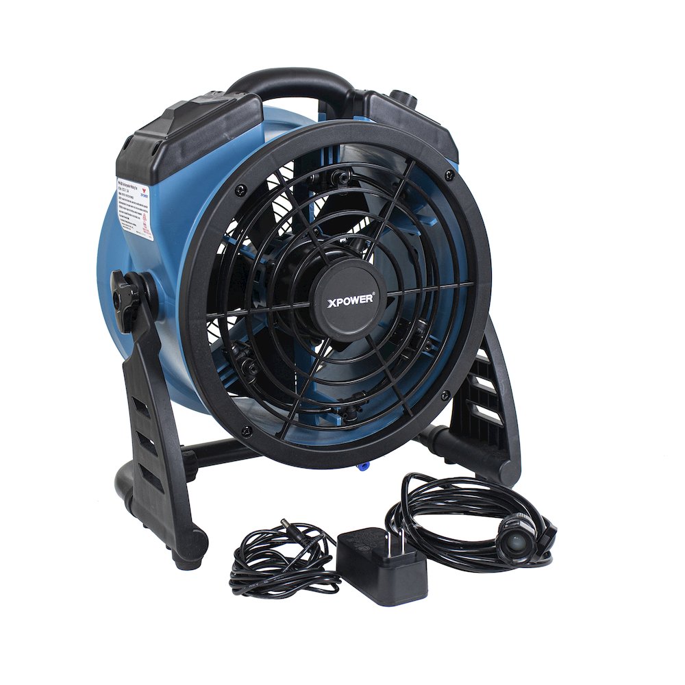 Battery Operated Variable Speed 11" Outdoor Misting Fan and Air Circulator. Picture 13