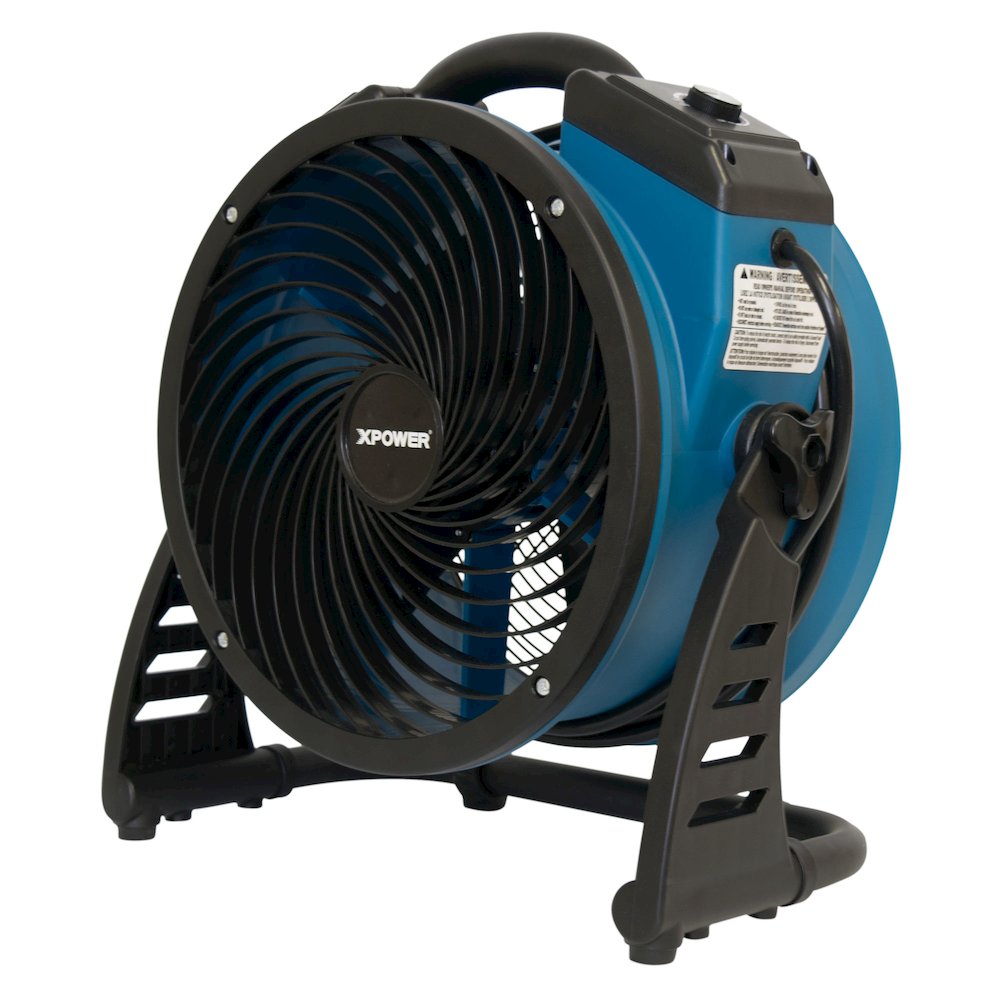 4 Speed 13" Ventilation Axial Air Mover, Blower, Fan with Built-in Power Outlets. Picture 16