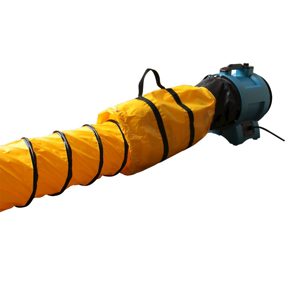 Extra Flexible 8" Diameter 25 Ft Ventilation PVC Duct Hose. Picture 4
