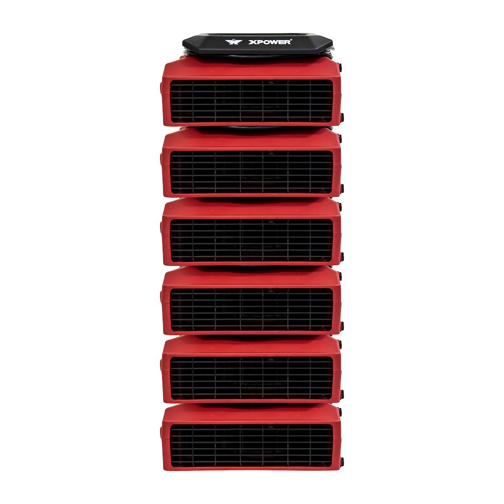 PL-700A 1/3 HP 1050 CFM 3 Speed Low Profile, Floor Fan, Carpet Dryer - Red. Picture 10