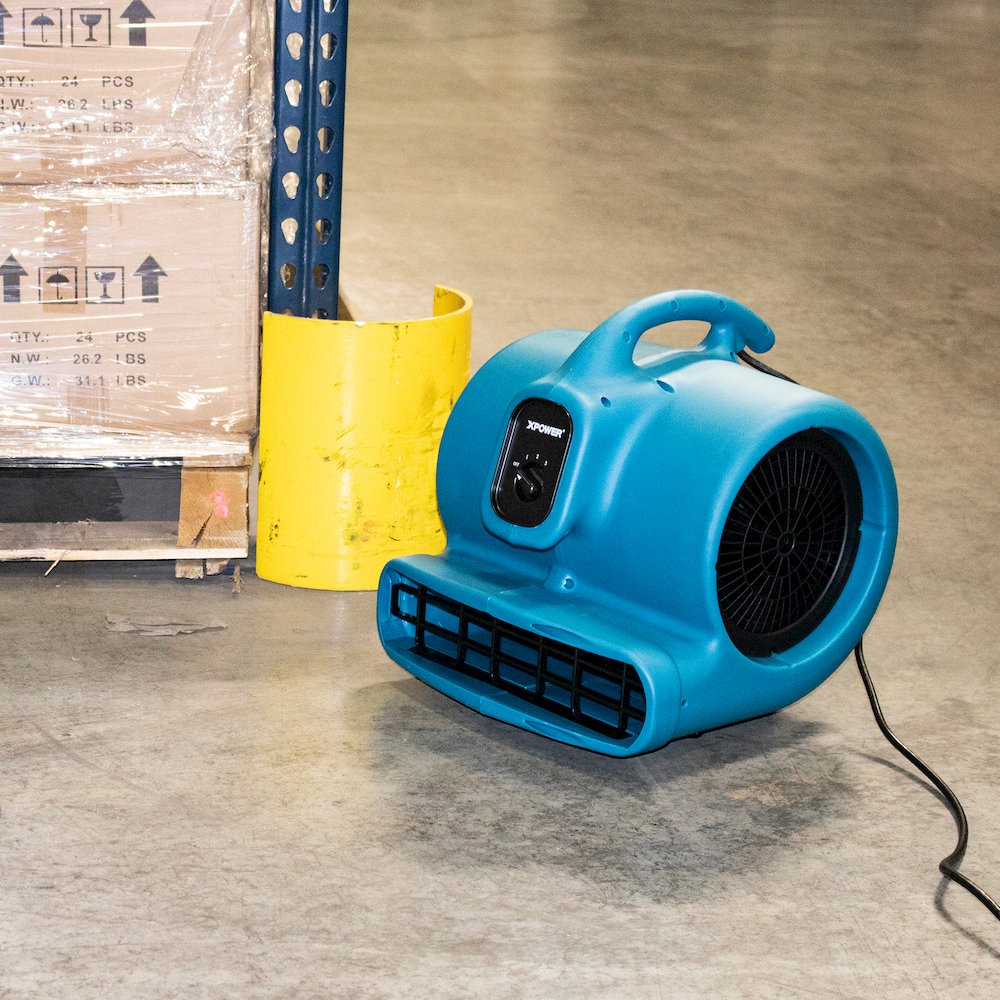 1/3 HP 2600 CFM 3 Speed, Carpet Dryer, Blower with Built-in GFCI Power Outlets. Picture 7