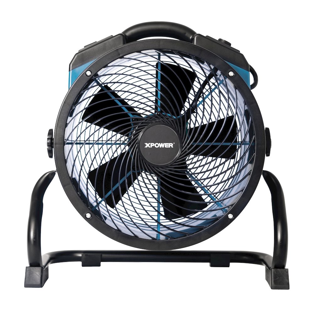 1/4 HP 2100 CFM Variable Speed Sealed Motor Ventilation Axial Air Mover - Blue. Picture 5