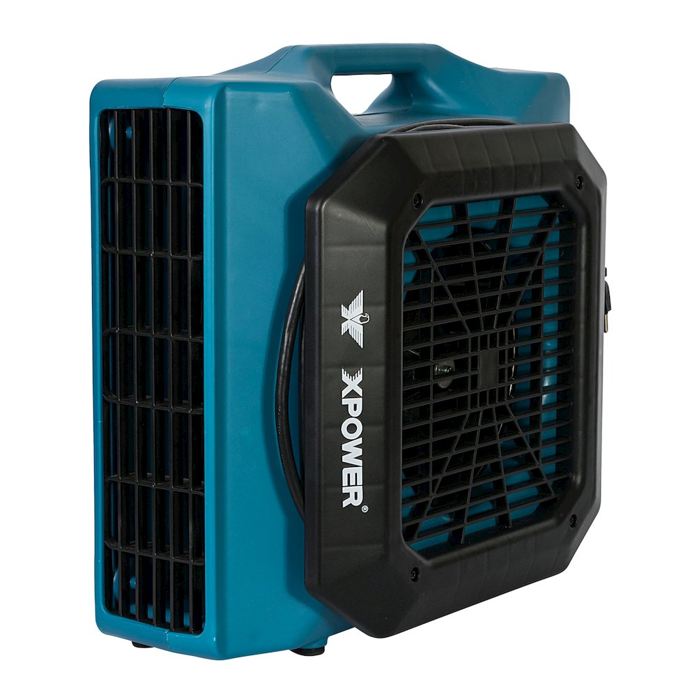 PL-700A 1/3 HP 1050 CFM 3 Speed Low Profile, Floor Fan, Carpet Dryer - Blue. Picture 12