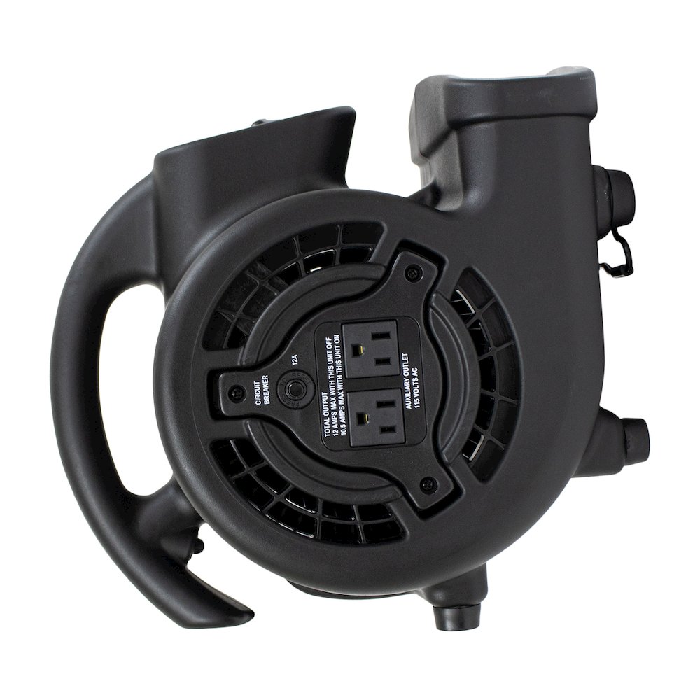 P-80A 600 CFM Multi-Purpose Mini Air Mover, Utility Fan, Dryer, Blower - Black. Picture 7