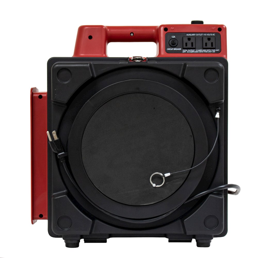 3 Stage Filtration HEPA Purifier System, Negative Air Machine - Red. Picture 9