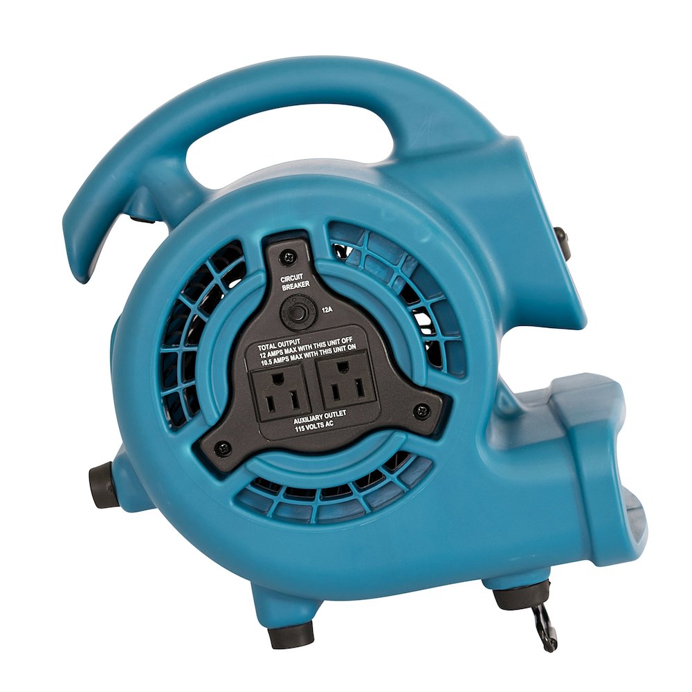 P-80A 600 CFM Multi-Purpose Mini Air Mover, Utility Fan, Dryer, Blower - Blue. Picture 19