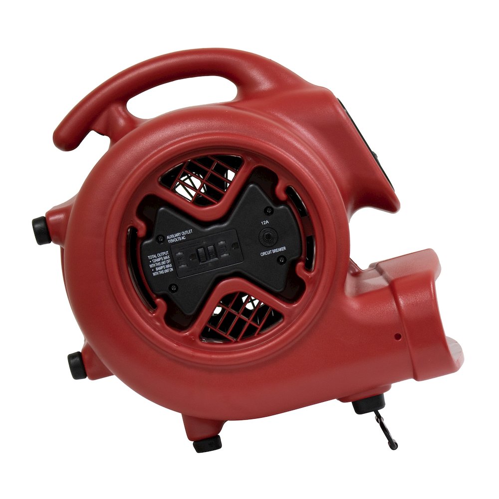 1/3 HP 2400 CFM 3 Speed, Carpet Dryer, Blower with Built-in GFCI Power Outlets. Picture 3