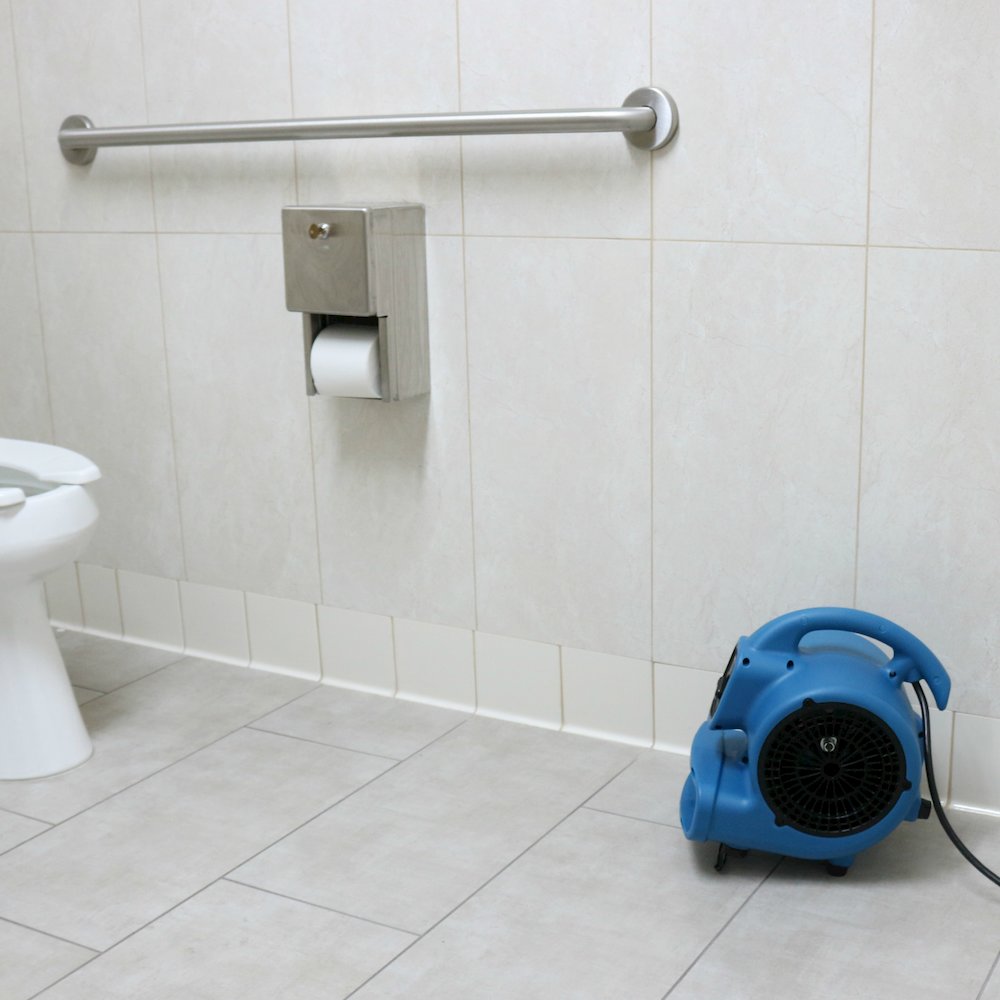 P-80A 600 CFM Multi-Purpose Mini Air Mover, Utility Fan, Dryer, Blower - Blue. Picture 16