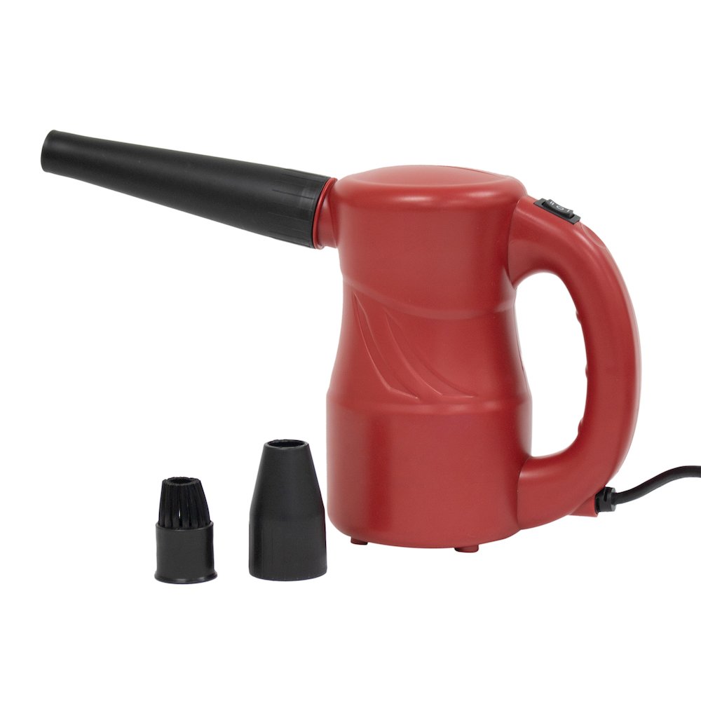 Powered Air Duster, Canned Air Replacement, Blower, Dryer, and Air Pump - Red. Picture 5
