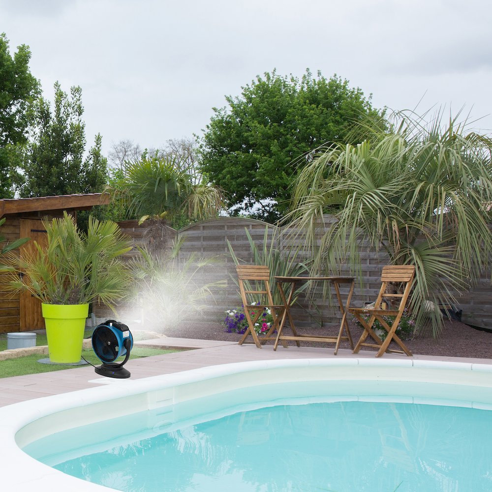 Oscillating Portable 3 Speed Outdoor Cooling Misting Fan. Picture 14