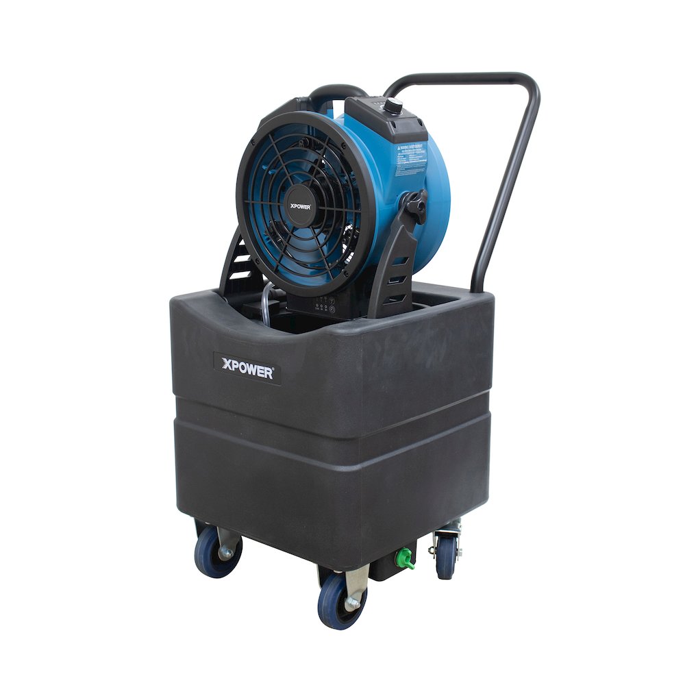 Battery Operated Variable Speed 11" Outdoor Cooling Misting Fan. Picture 5