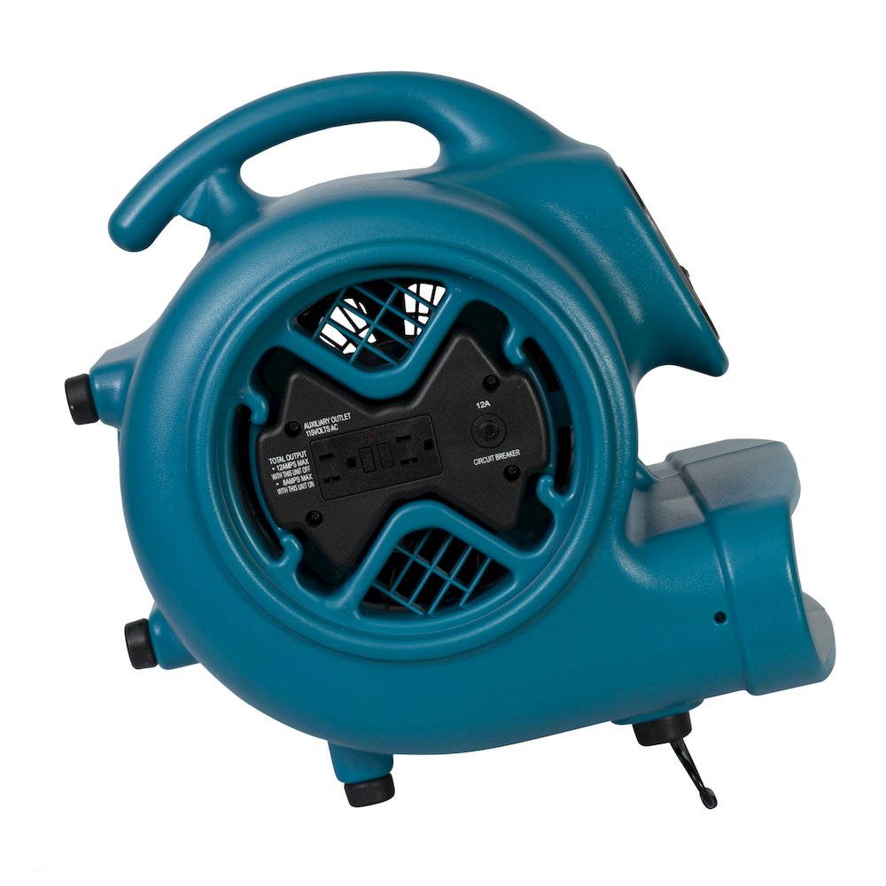 1/3 HP 2600 CFM 3 Speed, Carpet Dryer, Blower with Built-in GFCI Power Outlets. Picture 15