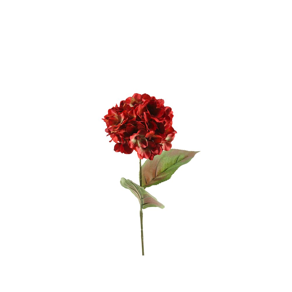 Two Tone Red Hydrangea - Set of 3. Picture 1