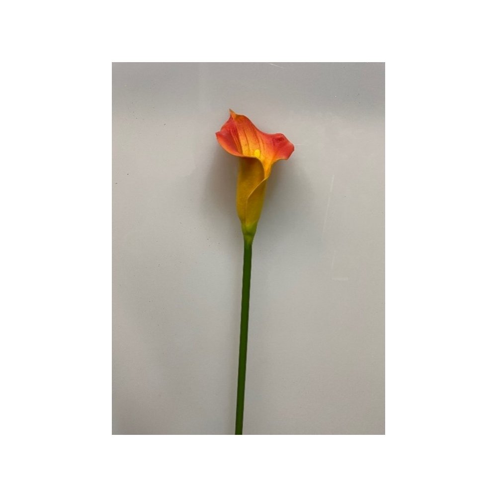Large Orange Calla Lily - Set of 3. Picture 1