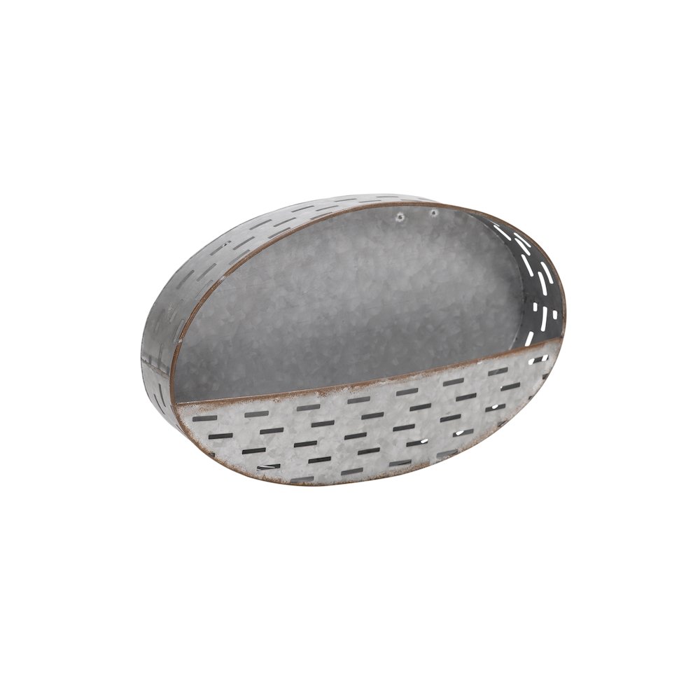 Oval Metal Wall Sconce. Picture 1