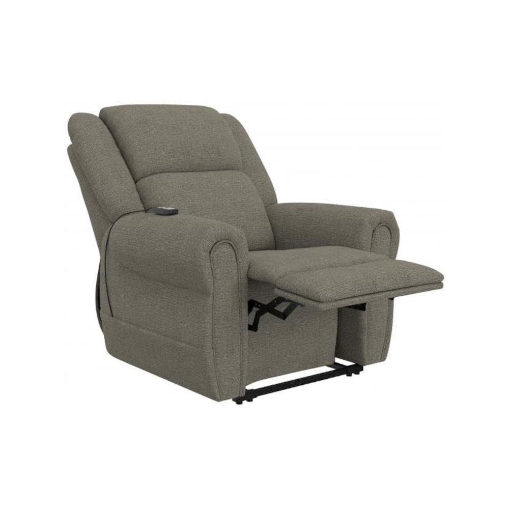 Paradise Power Lift Lay Flat Recliner with Power Headrest in Granite color. Picture 3