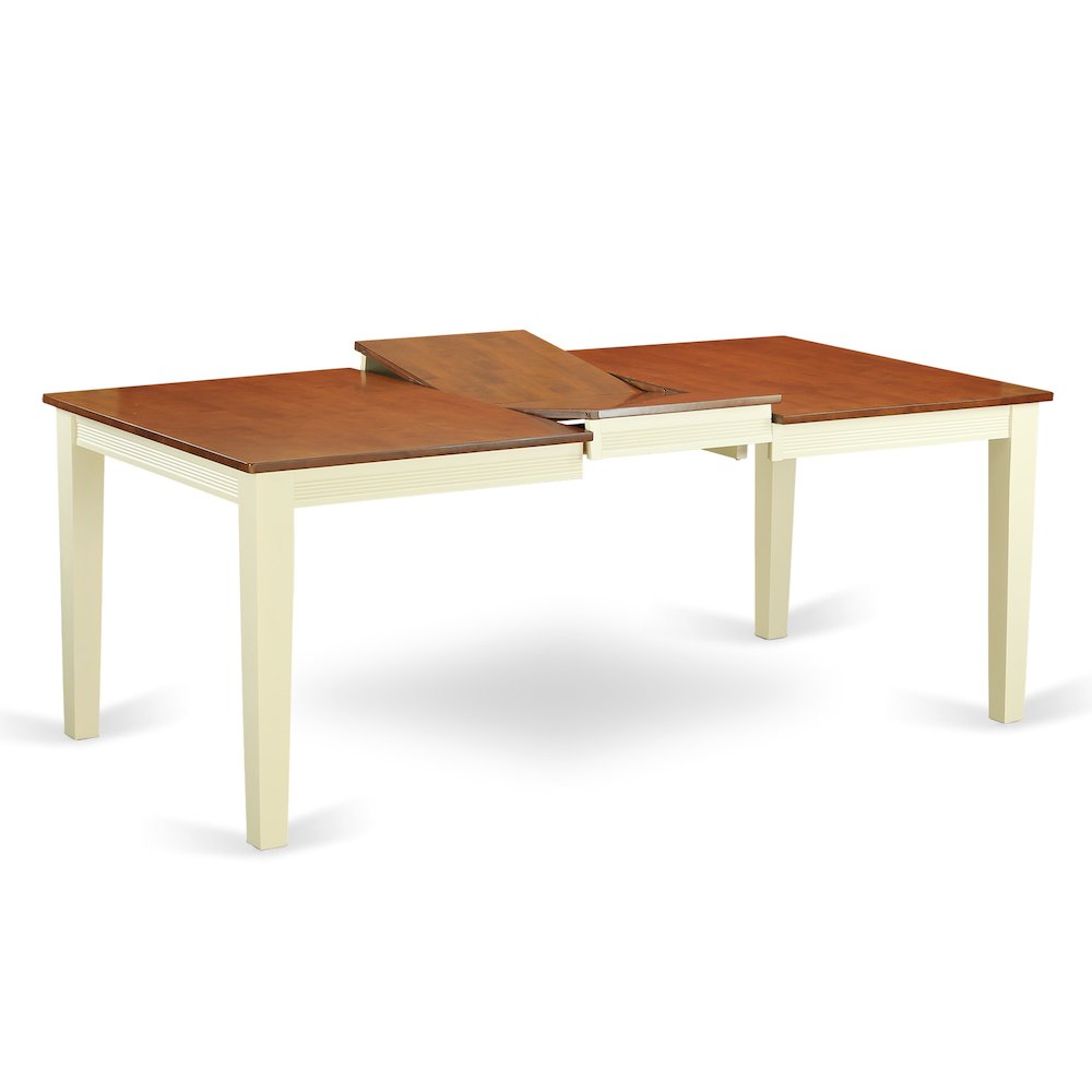 Quincy  Rectangular  Dining  Table  40"x78"  in  Buttermilk  &  Cherry  Finish. Picture 2