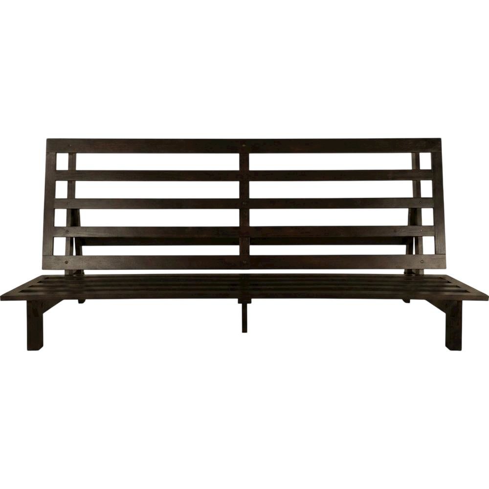 Gray bed frame with sturdy design, classic finish, lightweight and durable. Picture 4