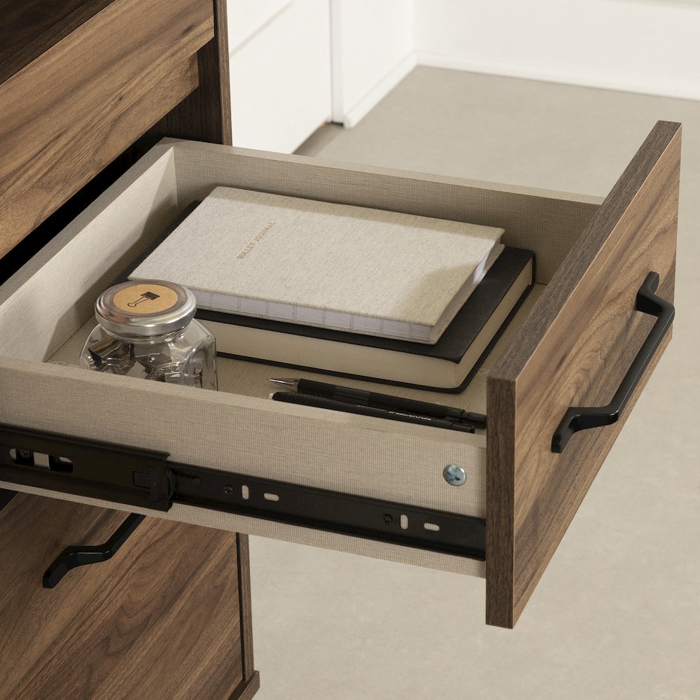 Flam Multi-Function Secretary Desk, Natural Walnut. Picture 5