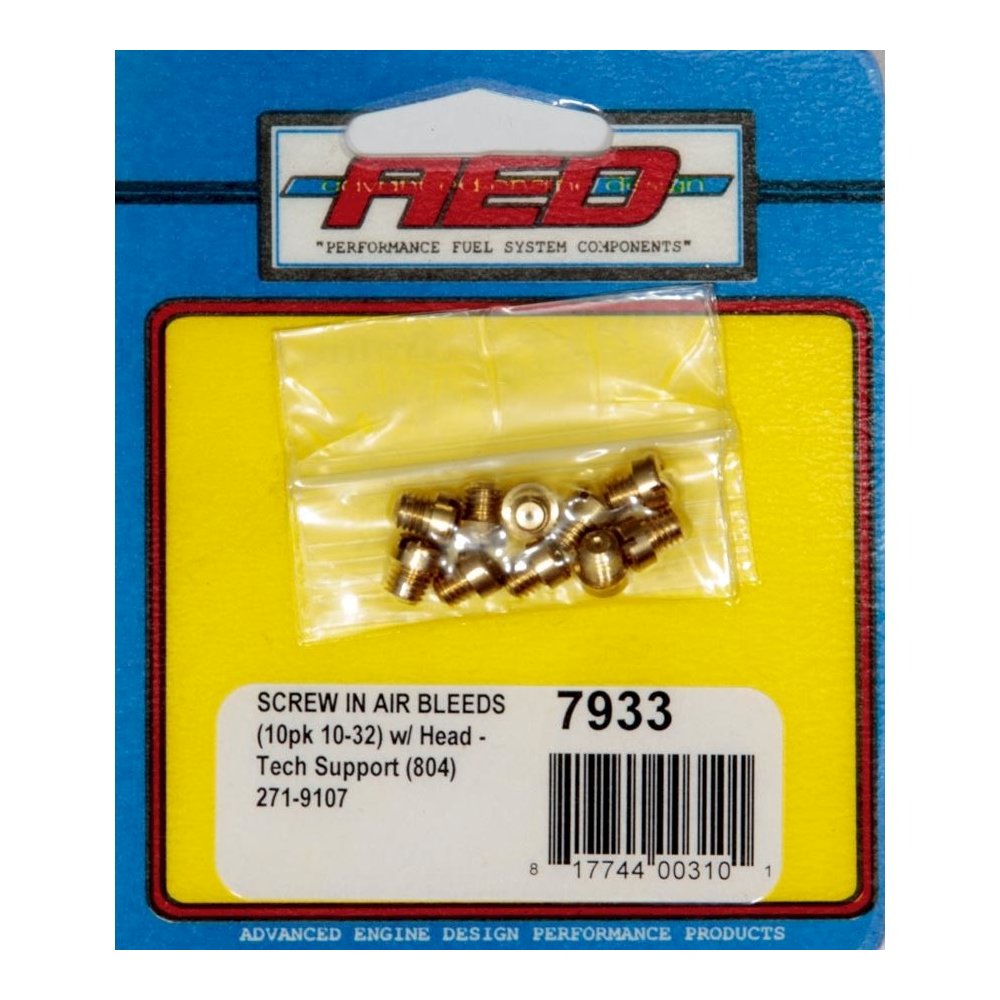 10-32 Screw-In Air Bleed (10pk) w/Head. Picture 1