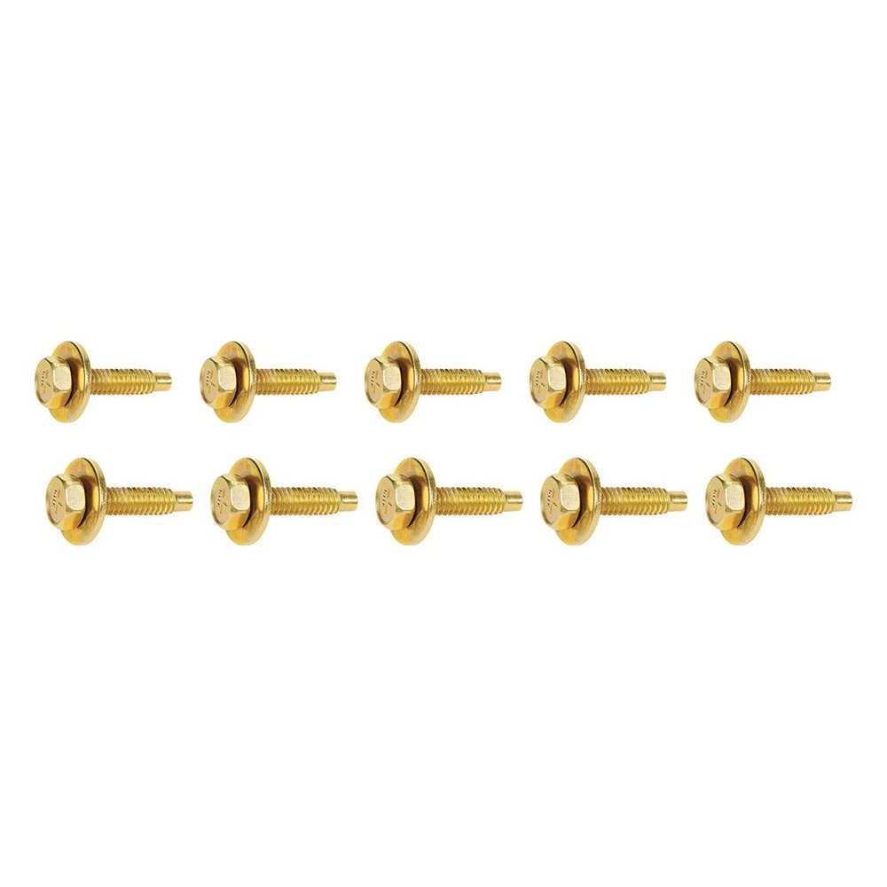 Body Bolt 1-1/8in 10pk Gold. Picture 1