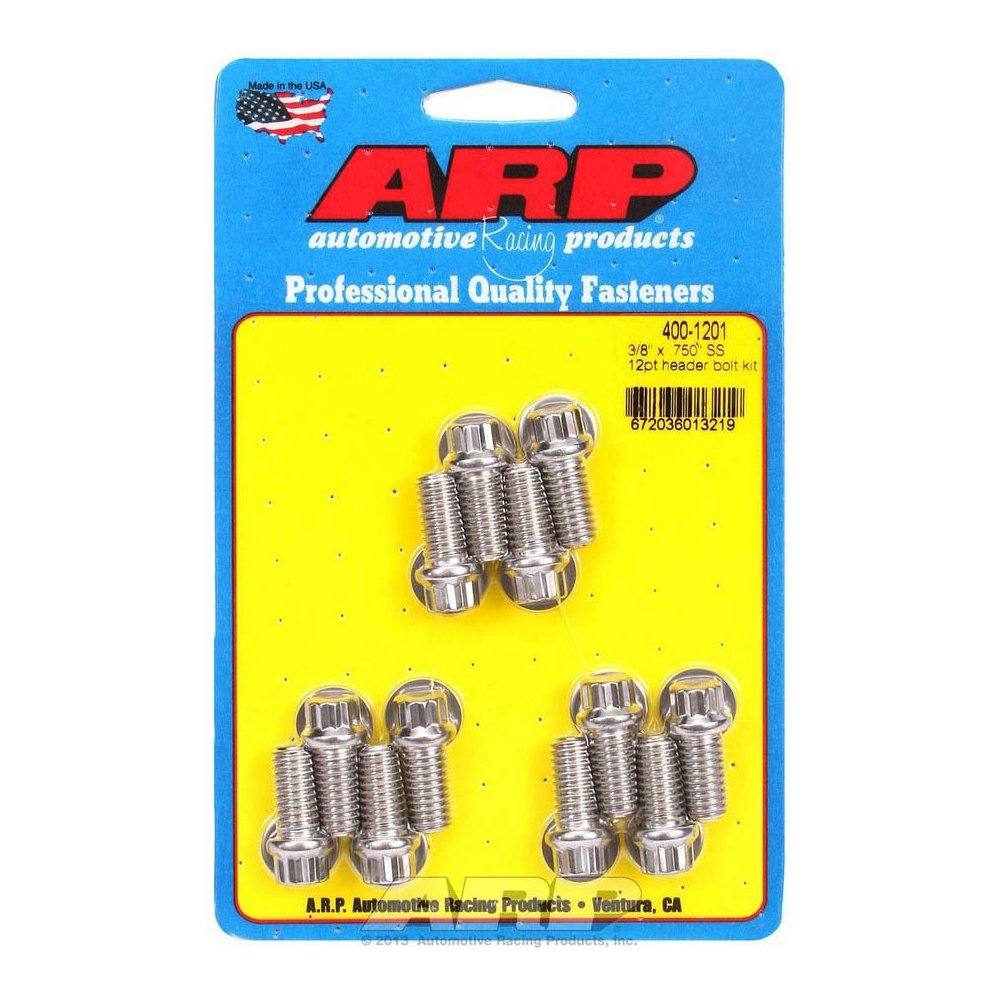 S/S Header Bolt Kit - 3/8 x .750 UHL (12). Picture 1