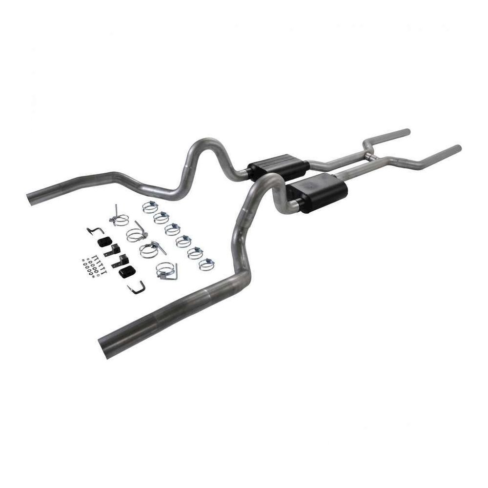3in Complete Exhaust Kit 68-72 GM A-Body. Picture 1