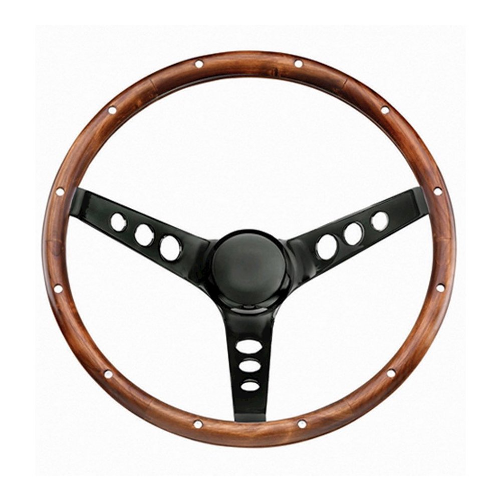 Classic Wood Steering Wheel. Picture 1