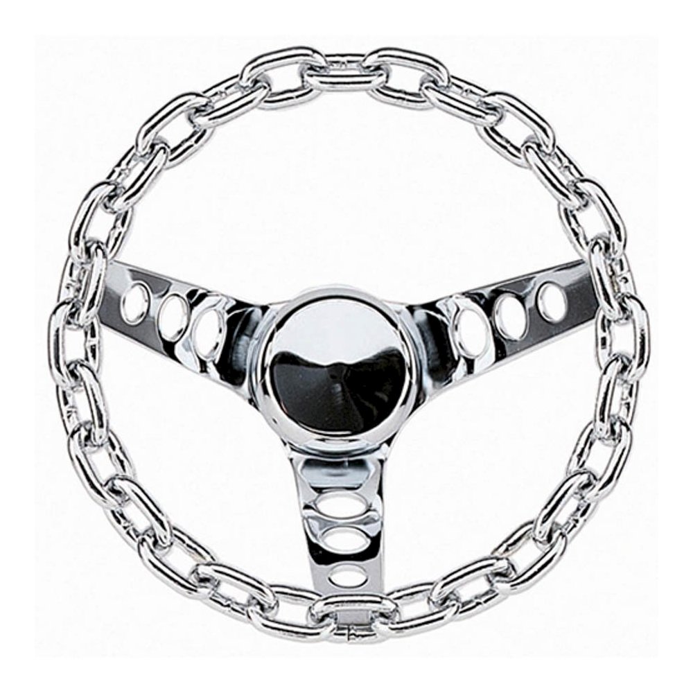 10in Chrome Chain Wheel. Picture 1