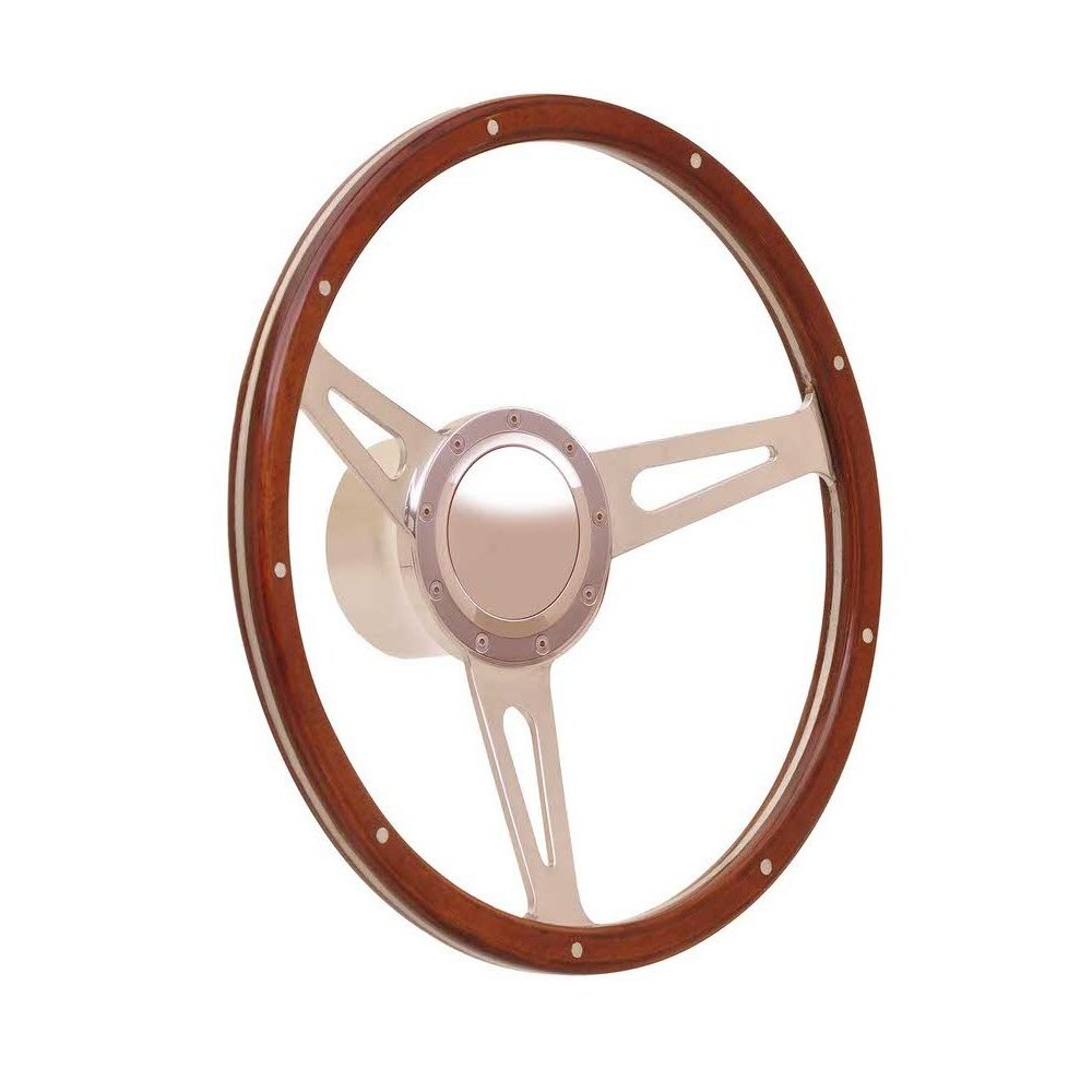 Steering Wheel GT9 Retro Cobra Wood. Picture 1