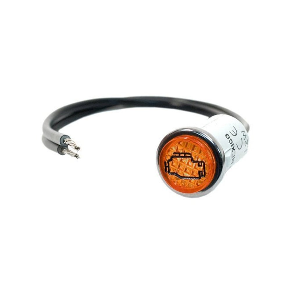 1/2in Amber Check Engine Light. Picture 1