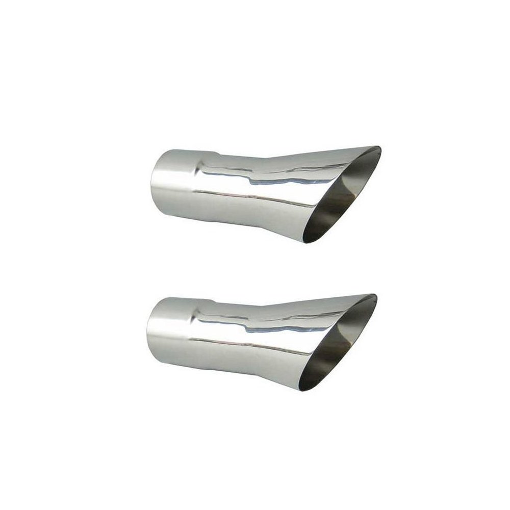 68-72 2.5in Olds 442 Trumpet Exhaust Tips. Picture 1