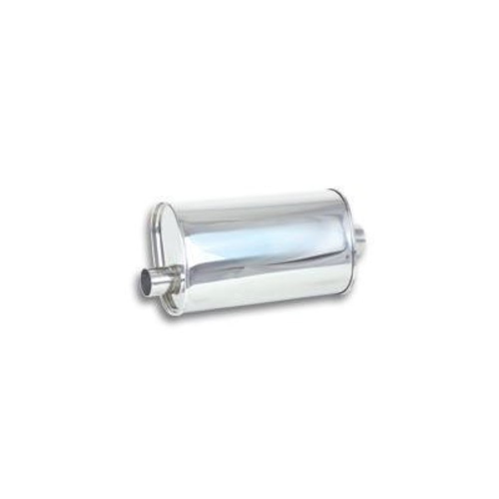 STREETPOWER Oval Muffler 3in inlet/outlet. Picture 1
