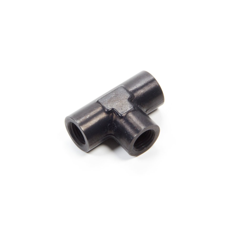 Alum Female Pipe Tee 1/4in Black. Picture 1
