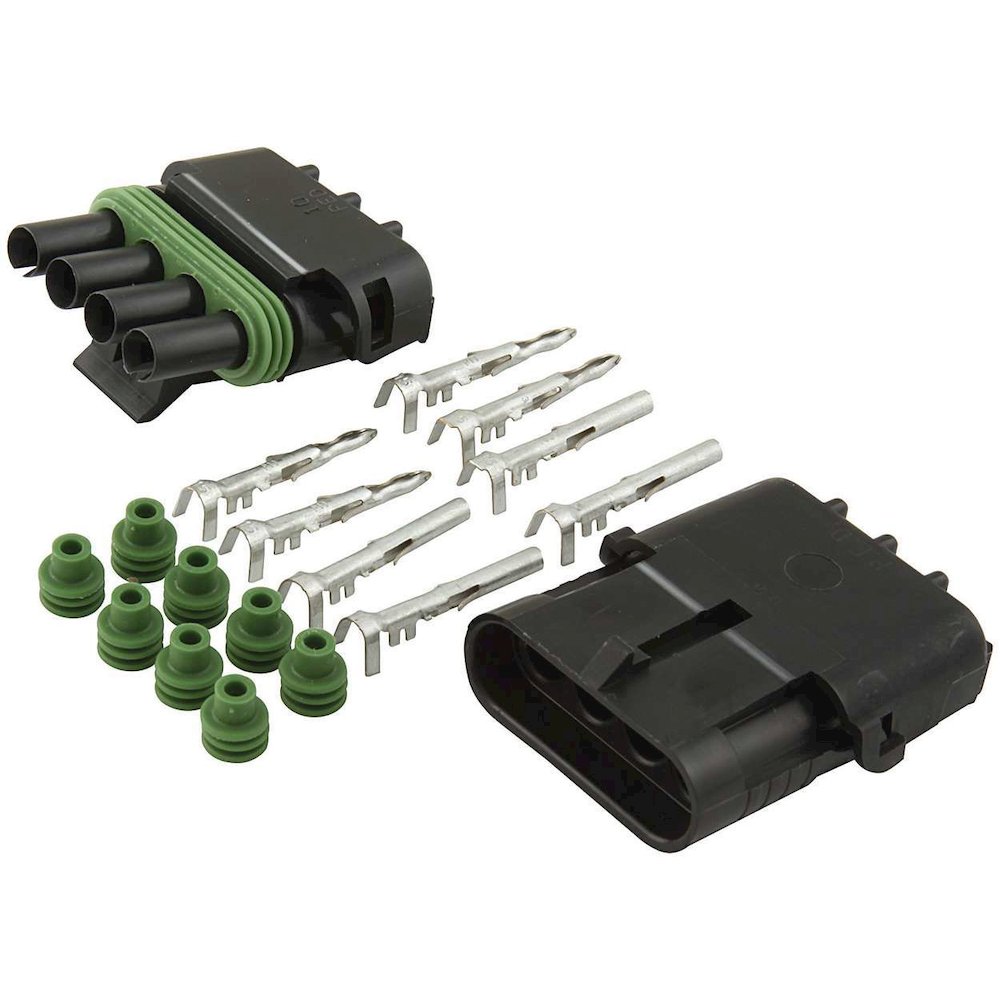 4-Wire Weather Pack Connector Kit Flat. Picture 1