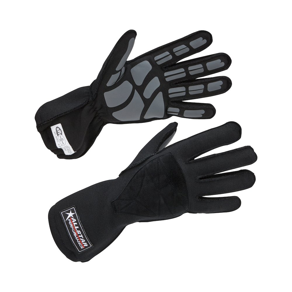 Driving Gloves SFI 3.3/5 Outseam D/L Large. Picture 1