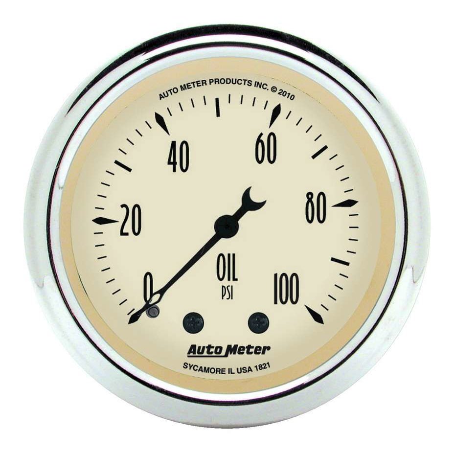 2-1/16 A/B Oil Pressure Gauge 0-100 PSI. Picture 1