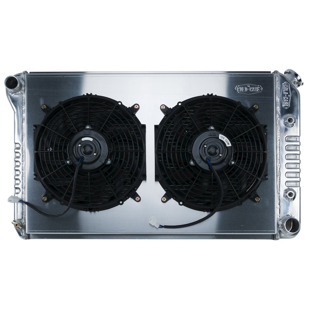 78-88 GM G-Body Radiator & 12in Dual Fan Kit AT. Picture 1