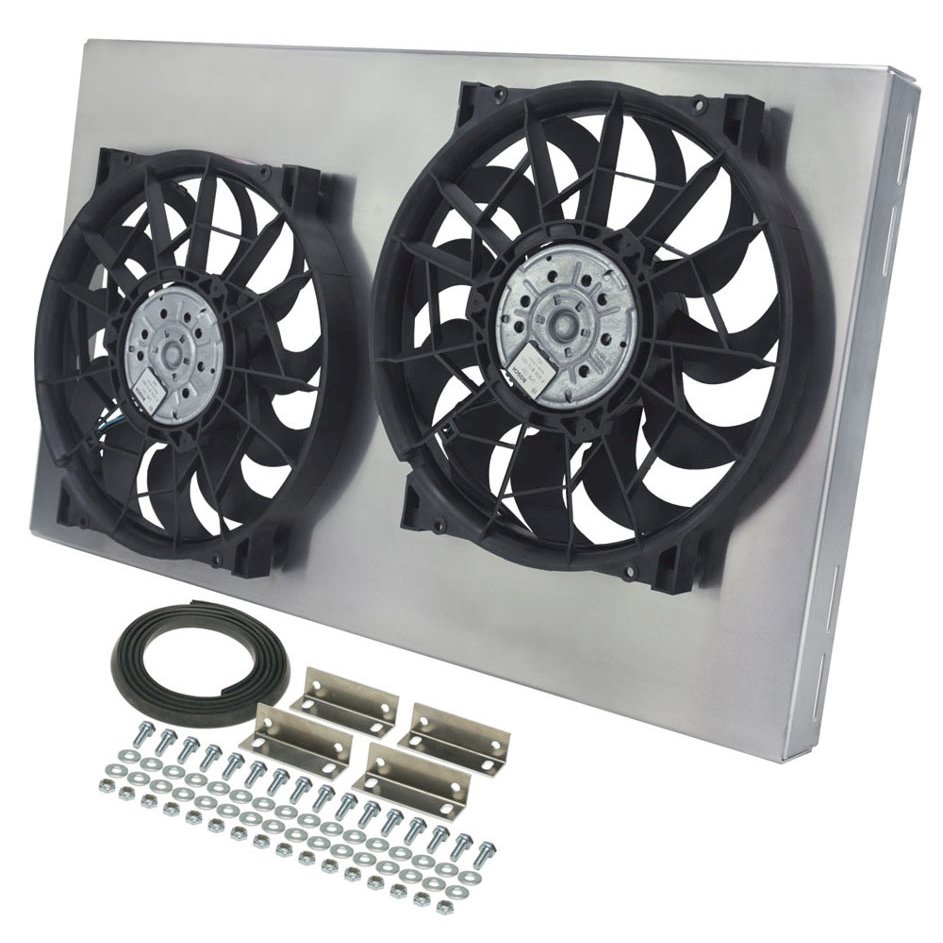 Dual RAD Fan w/Alum Shroud Assembly. Picture 1