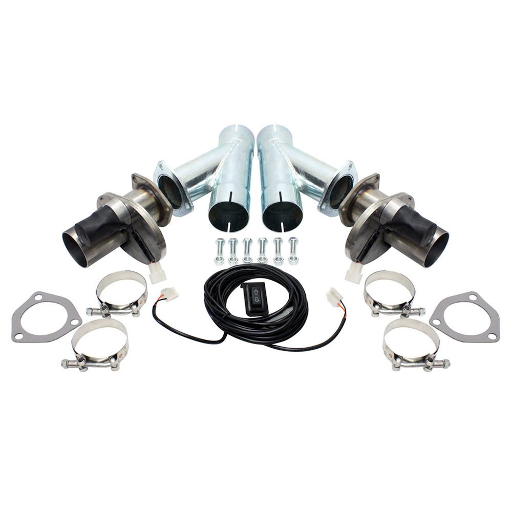 2.5in Exhaust Cutout Kit Electric (pair). Picture 1