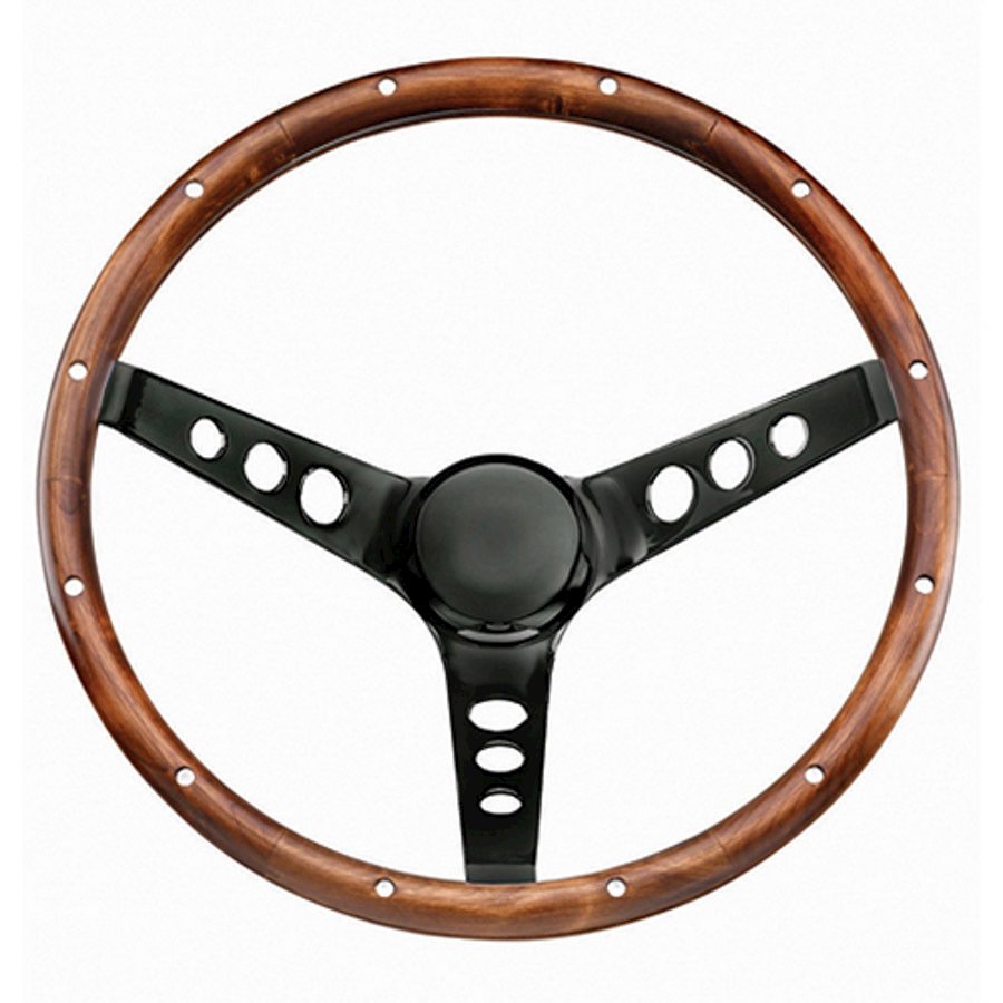 Classic Wood Steering Wheel. Picture 1